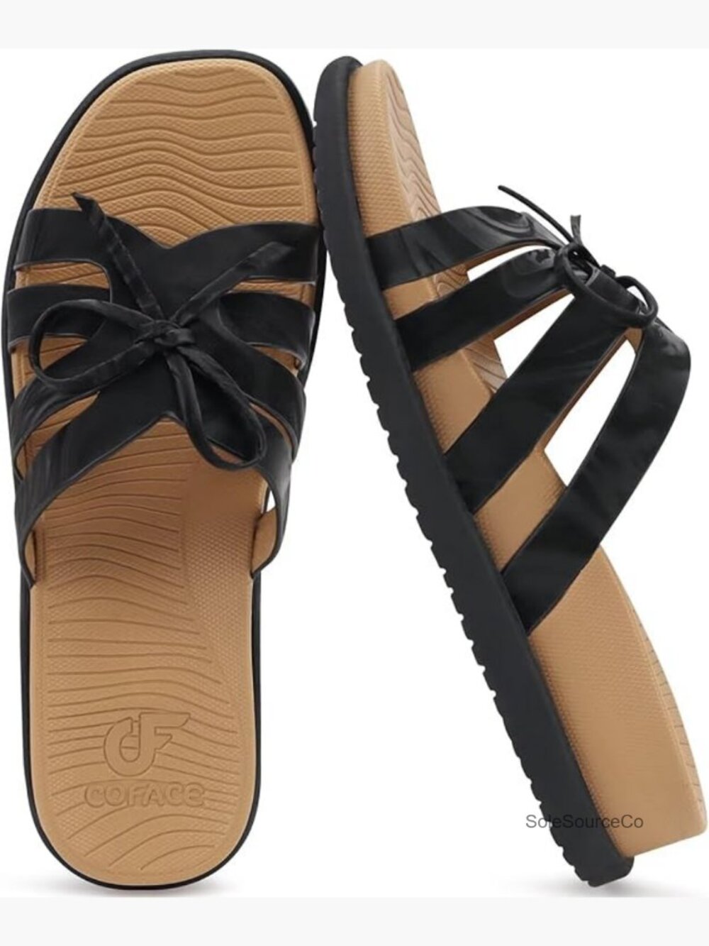 Women's Orthotic Sandals Arch Support Square Toe Slide